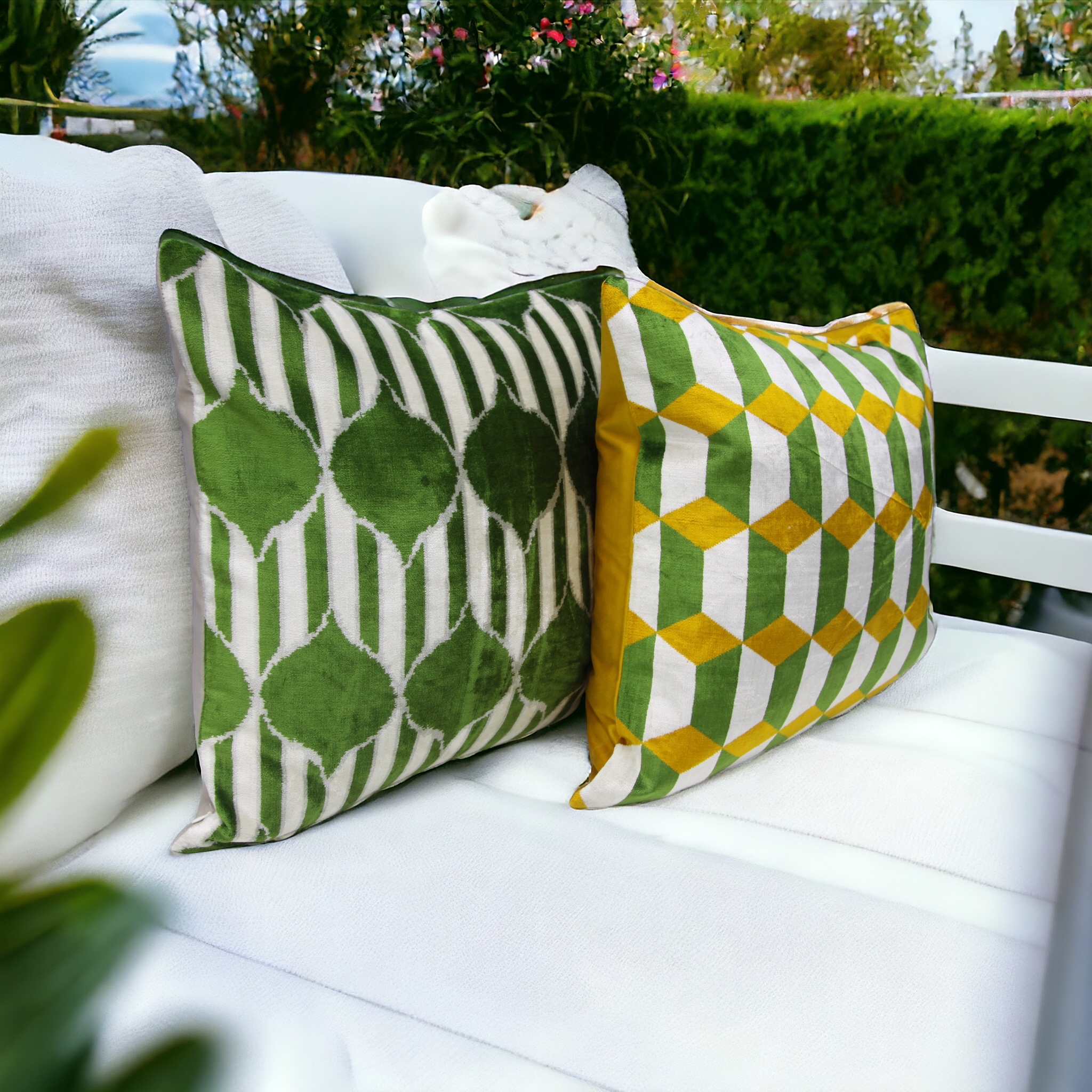 Cojines geometricos de jardin BerfinHome
